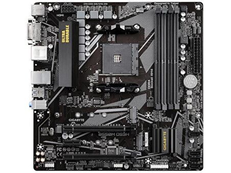 Gigabyte B550M-DS3H AMD B550 AM4 DDR4 4400 MHz Masaüstü Anakart
