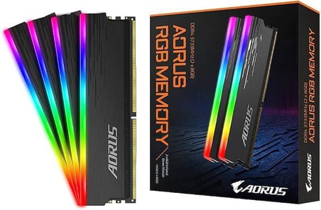 Gigabyte Aorus RGB 16 GB (2x8) 3733 MHz CL19 GP-ARS16G37D DDR4 Ram - OUTLET