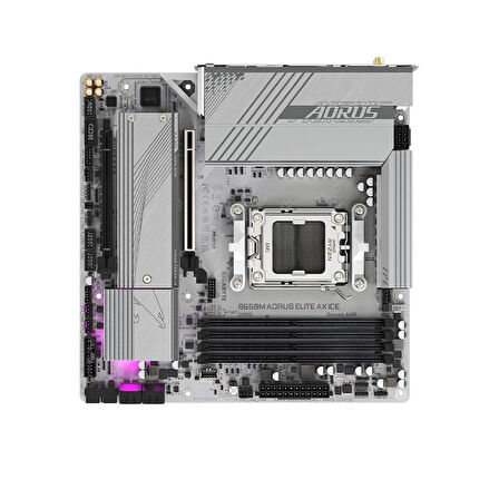 Gigabyte B650M Aorus Elite AX ICE AMD AM5 DDR5 Micro ATX Anakart