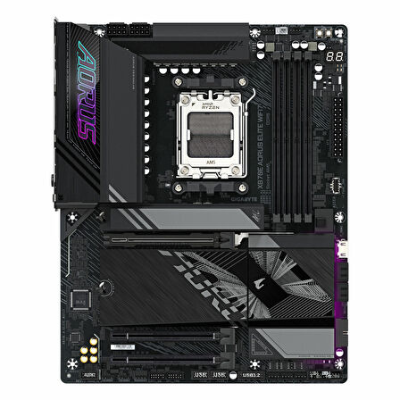 Gigabyte X870E Aorus Elite WiFi7 DDR5 (8200MHz)OC M.2 HDMI/USB-C PCIe 5.0 AM5 ATX Anakart
