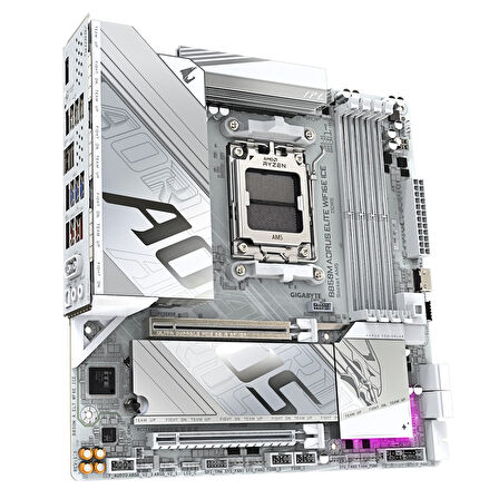 Gigabyte B850M Aorus Elite WIFI6E Ice AMD AM5 DDR5 Micro ATX Anakart