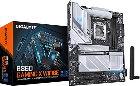 Gigabyte B860 Gaming X WiFi6E 9066MHz OC DDR5 Soket 1851 M.2 USB4 HDMI DP ATX Anakart
