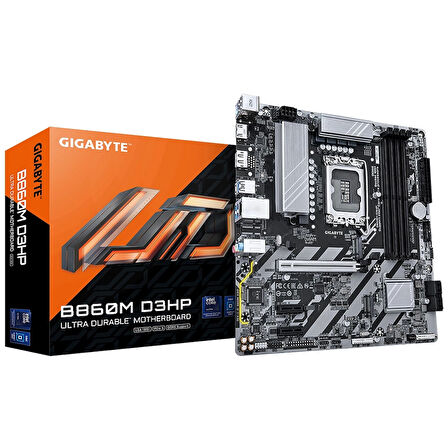 Gigabyte B860M D3HP DDR5 9066MHz (OC) M.2 1851p mATX Anakart