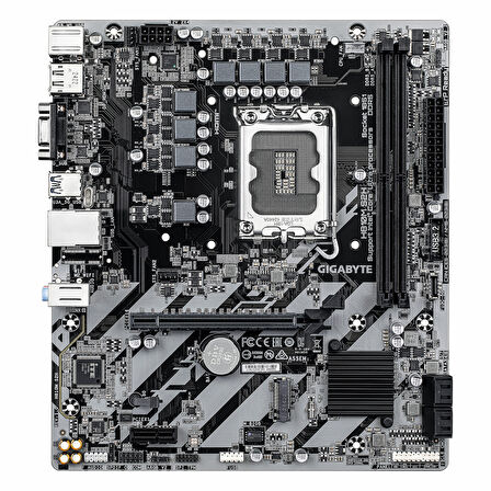 Gigabyte H810M S2H DDR5 (6400MHz)OC M.2 VGA/HDMI/DP PCIe 4.0 1851P mATX Anakart