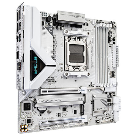 Gigabyte B850M EAGLE WIFI6E ICE AM5 DDR5 8200MHz (OC) mATX Gaming (Oyuncu) Anakart