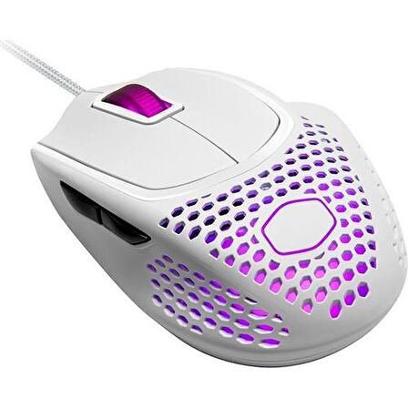 CM MASTER MOUSE MM720 RGB ULTRA HAFİF 49GR PARLAK BEYAZ OPTİK PROFESYONEL OYUNCU FARESi