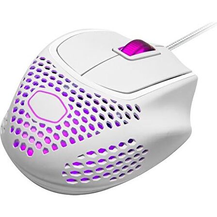 CM MASTER MOUSE MM720 RGB ULTRA HAFİF 49GR PARLAK BEYAZ OPTİK PROFESYONEL OYUNCU FARESi