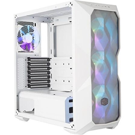 Coolermaster Masterbox TD500 Tg Beyaz 650W 80+ Bronze 4X12CM Argb Fanlı Mesh Ön Panel Pencereli Midtower Kasa