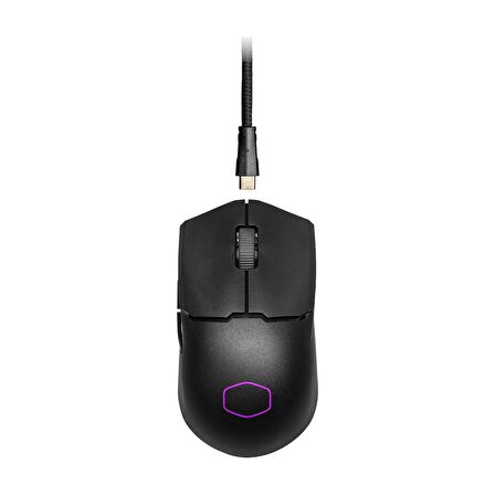 COOLER MASTER MM712 58GR KABLOSUZ 2.4G/BT ULTRA HAFİF SİYAH RGB OYUNCU MOUSE