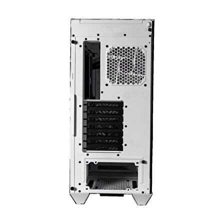 COOLERMASTER CM HAF500 TG Beyaz, ARGB 2x200cm 1x120mm Fanlı Mesh Panel, Penceli MidTower Kasa