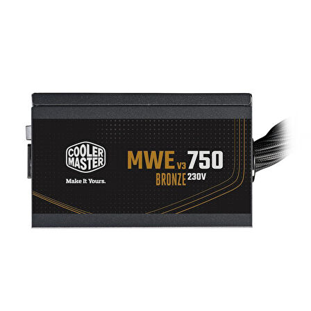 Cooler Master MWE V3 750W 80+ Bronze ATX 3.1 120mm Fanlı PSU