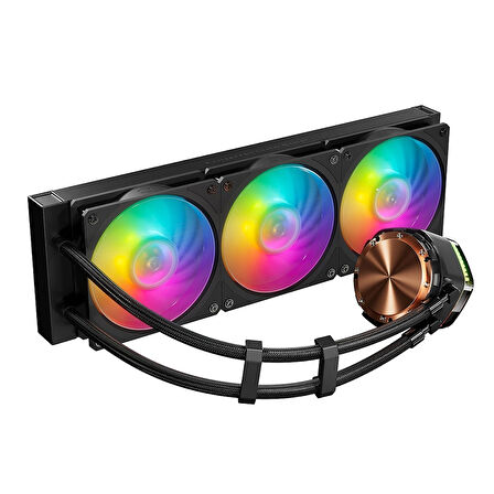 Cooler Master MasterLiquid 360 ION LCD ARGB 360 mm Intel(1700p)-AMD Uyumlu Sıvı Soğutucu