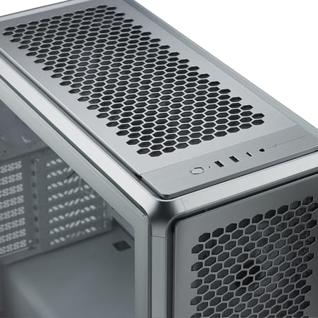 Cooler Master MasterFrame 600TG MF600-KGNN-S00 3x140mm(Ön)-1x120mm(Arka) Fan Modüler ATX Alüminyum Siyah Mid Tower Gaming (Oyuncu) Kasası
