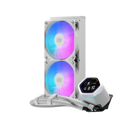 CM MasterLiquid Core Nex Digital Beyaz ML240 ARGB Led Fanlı İşlemci Sıvı Soğutma Kiti