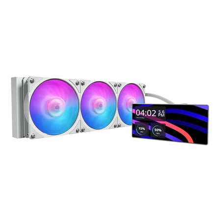 CM MasterLiquid Core LCD Beyaz 360 6" TFT LCD Ekranlı ARGB FANLI Sıvı Soğutma Kiti (İntel 1851/AM5)