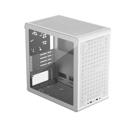 CM MasterBox QUBE 340 TG Beyaz Mini-ITX/Micro ATX DIY Bilgisayar Kasası