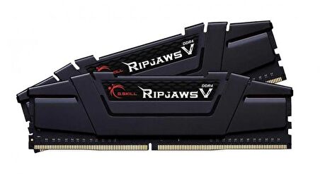 GSKILL RipjawsV 16GB (2X8) DDR4 3200Mhz CL16 Siyah 1.35V (F4-3200C16D-16GVKB) Dual Kit Ram