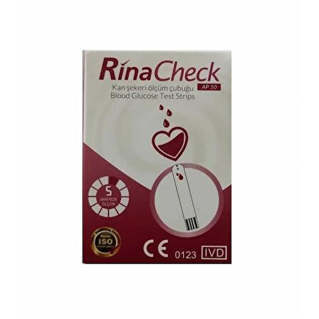 Rina Check Şeker Ölçüm Stripi 50'lü
