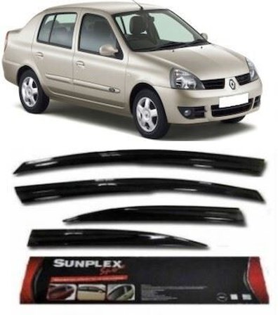 SUNPLEKS CAM RÜZGARLIĞI RENAULT CLIO CLIO SYMBOL 1998-2006 ÖN-ARKA SPORT STYLE