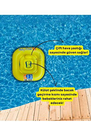 Bacak Geçmeli Oturaklı Baby Float Deniz Havuz Simidi