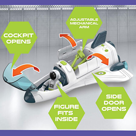 Işıklı Sesli Astronotlu Uzay Mekiği Mars Seyahati  Uzay Seti 25 cm