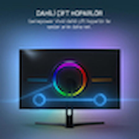 GamePower 27'' Vivid T50 Curved RGB 180Hz 0.5ms 1500R Curved 2x2W Speaker VA Gaming Monitör (Sıfır Ölü Piksel Garantili)