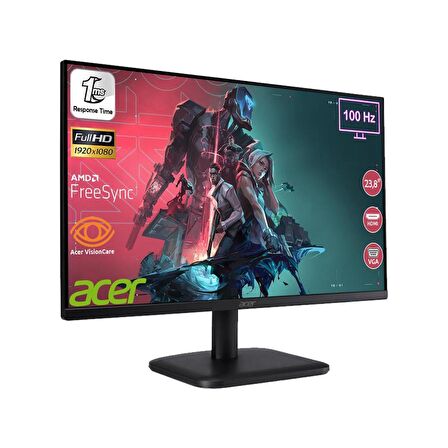 Acer 23.8" EK241YE 1ms 100Hz IPS VGA HDMI Vesa Monitör