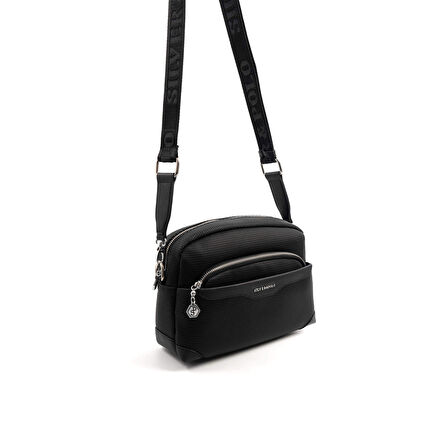 Silver Polo  Kadın Çapraz Çanta 1201-47231 SILVER POLO ÇAPRAZ BAYAN ÇANTASI M86 SİYAH-MAT SİYAH