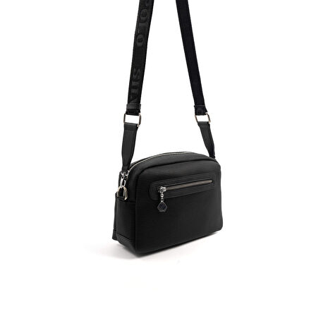 Silver Polo  Kadın Çapraz Çanta 1201-47231 SILVER POLO ÇAPRAZ BAYAN ÇANTASI M86 SİYAH-MAT SİYAH