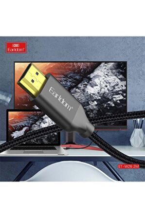 Fuchsia 4K HDMI Kablo 2M 18 Gbps HDMI 2.0 1.4 V Görüntü Aktarım Kablosu