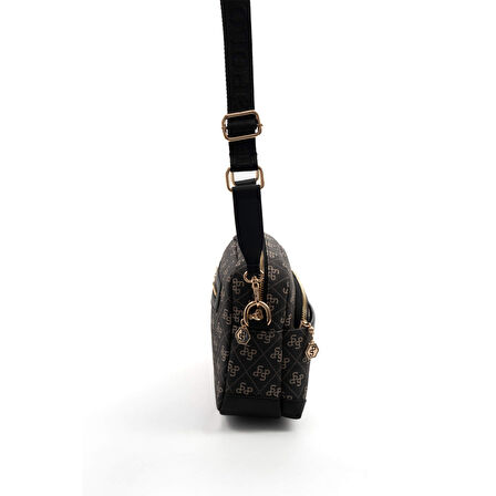 Silver Polo  Kadın Çapraz Çanta 1201-47241 SILVER POLO ÇAPRAZ BAYAN ÇANTASI M178 FÜME-MAT SİYAH