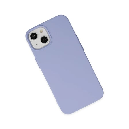 Apple iPhone 14 Plus Kılıf Nano içi Kadife Silikon - Lila