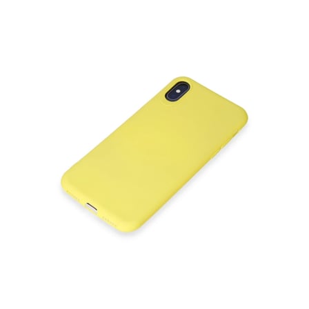 Apple iPhone X Kılıf First Silikon - Sarı