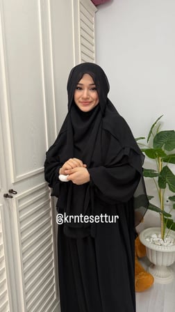 Kolları bağlamalı elbise 2 katlı gölgeli sufle