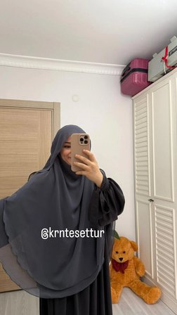 Kolları bağlamalı elbise 2 katlı gölgeli sufle