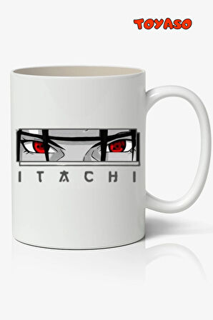 Naruto Itachi Uchiha Anime Temalı Beyaz Kupa Bardak Sevgiliye Arkadaşa Hediye