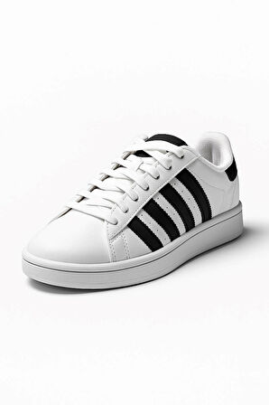 Unisex Günlük Spor Ayakkabı Kaymaz Yumuşak Taban Rahat Bağcıklı Sneaker 473