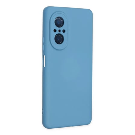 Huawei Nova 9 SE Kılıf Nano içi Kadife Silikon - Mavi