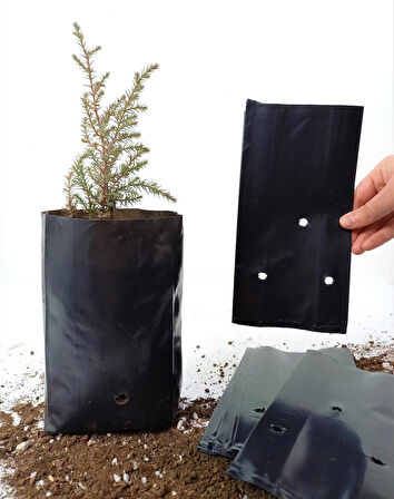 Fide Poşeti 11x22 CM 50 ADET Fide Torbası Fidan Poşeti