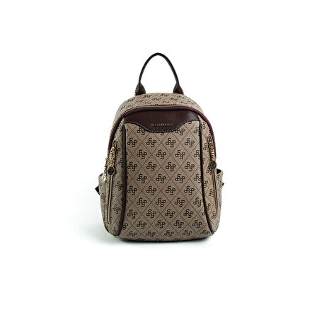 Silver Polo  Kadın  906-47373SILVER POLO SIRT ÇANTASI M178 KOYU BEJ-MAT KAHVE