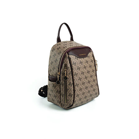 Silver Polo  Kadın  906-47373SILVER POLO SIRT ÇANTASI M178 KOYU BEJ-MAT KAHVE