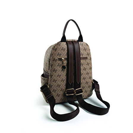 Silver Polo  Kadın  906-47373SILVER POLO SIRT ÇANTASI M178 KOYU BEJ-MAT KAHVE