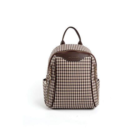 Silver Polo  Kadın  906-47376 SILVER POLO SIRT ÇANTASI M191 KAHVE SARI-MAT KAHVE