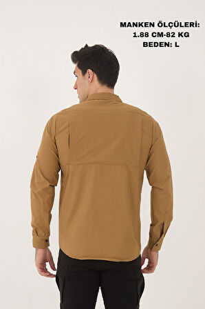 Camp376 Outdoor Tactical Rahat Ve Kullanışlı Su İticili Erkek Taktik Gömlek