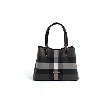 Silver Polo  Kadın Omuz Çantası 1205-47379 SILVER POLO BAYAN ÇANTASI M129 SİYAH-MAT SİYAH