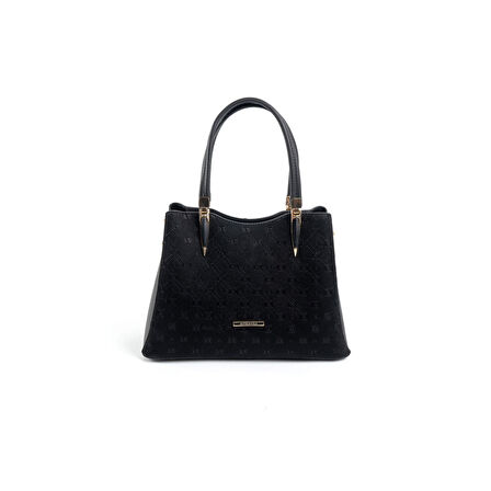 Silver Polo  Kadın Omuz Çantası 1205-47381 SILVER POLO BAYAN ÇANTASI M158 SİYAH-NOVA SİYAH