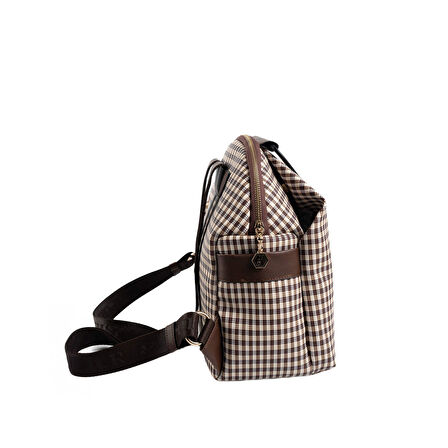 Silver Polo  Kadın  771-47388 SILVER POLO SIRT ÇANTASI M191 KAHVE SARI-MAT KAHVE