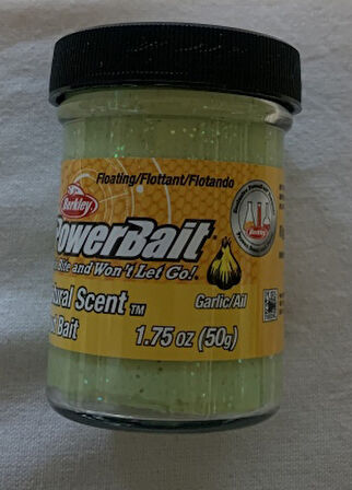BERKLEY POWERBAİT 25644 GARLIC /GLTR (SARIMSAK AROMALI) AÇIK YEŞİL ALABALIK HAMURU