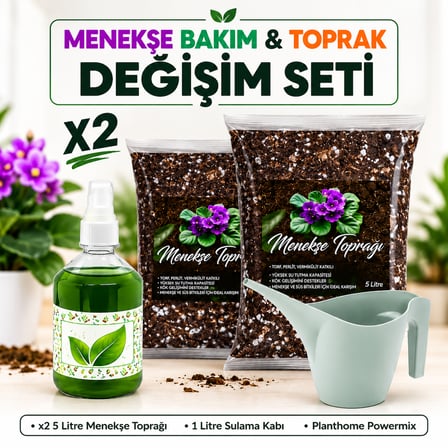 Menekşe Toprağı Değişim ve Bakım Seti