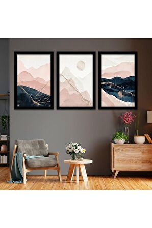 GÜMÜŞ AYNALI PLEKSİ ÇERÇEVELİ MİNİMALİST BEYAZ ALTIN SARISI TAVUS KUŞ TÜYLÜ SOYUT ÇİZİM TABLO